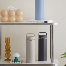 써모스 캐리 핸들 텀블러 JOW-800K, 스모크블랙, 800ml, 1개