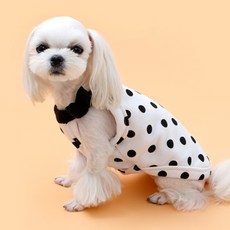 해피앤퍼피 강아지옷 여름나시 모음 티 애견의류 애견옷 실내복, 02.도트리본나시, 1개