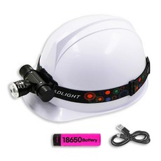 대용량 1000루멘 충전식 LED 헤드랜턴 헤드램프 낚시 각도조절, 1개