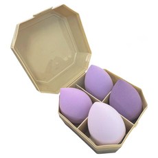 다나몰 퍼프 물방울 메이크업 뷰티소품 에어 4종+사은품증정, 4개, 베이지