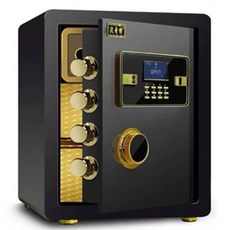 免運台灣出貨 大型保險櫃 保險櫃 雙重保護保險櫃 鋼製保險櫃 指紋密碼保險櫃 密碼保險櫃 多尺寸保險櫃 20-60尺寸保險櫃, 45公分款式-黑色密碼款-加厚箱體