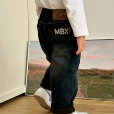 아이 기모 청바지