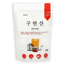 키친이레 천연세제 베이킹소다 구연산 과탄산소다 세탁조청소 세제 리필 용기 세탁살균 항균, 구연산_리필800g, 500g, 1개