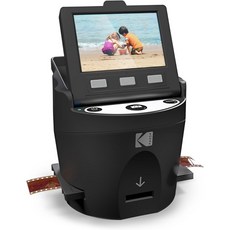 코닥 SCAN 디지털 필름 및 슬라이드 스캐너 - 35mm 26 0mm 슈퍼 8mm 필름을 3.5 LCD 이드 인서트 어댑터로 JPEG로 변환합니다