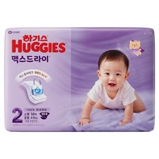 하기스 NEW 맥스드라이 밴드형 남여공용, 2단계, 58매