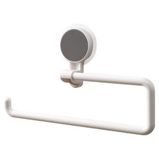 무타공 강력흡착 걸이 리빙노바 주방 욕실 겸용 수건 행주 수납 랙, 화이트, 1개