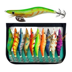 JAHCHO 에기선물세트 에기세트 무늬오징어 쭈꾸미 갑오징어 문어 채비 왕눈이, 3.0호, 10개, 15.6g, 3.0호 혼합색상