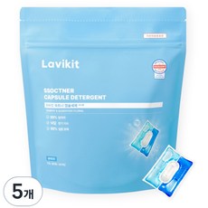 La vikit Sok Toner膠囊洗衣精室內乾燥香皂香, 38入, 5個