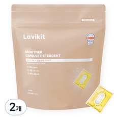 La vikit 索特納膠囊洗衣精 室內晾乾 白亞麻香, 38入, 2個