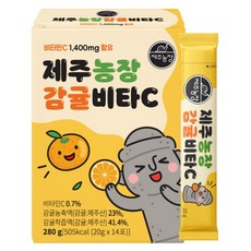 제주농장 감귤비타C 비타민C 1400mg 함유 감귤젤리, 6박스, 280g