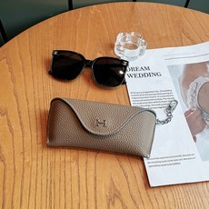 H자 럭셔리 진구 내압 가죽 안경케이스(남녀 공용)