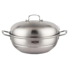 [부모님/집들이 선물추천] 올스텐 IH 34 가정용 찜기 전골냄비 대용량 점보 곰솥 냄비 3중 바닥, 1개, 34cm