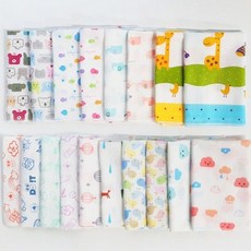 순면 무형광 유아 가제손수건 1장 (랜덤)