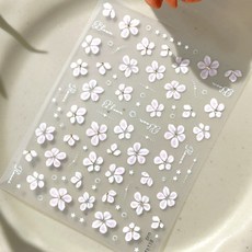 키라데이 꽃잎 골드 포인트 네일스티커 데코타입 핑크계열, 1개, 블러쉬핑크