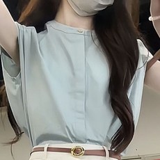 韓版氣質法式設計感小飛袖襯衫 上衣