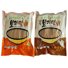 밀가루없는 간편한 조리가능한 국산 늘보리면 보리국수 비빔국수 콩국수 소바 칼국수 짜장면 파스타 등, 500g, 1개, 일반국수&냉면용