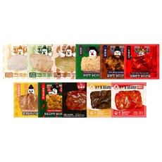 킹닭 맛보기 세트 11종 통닭다리살 통다리살 식단관리 닭다리 순살 가슴살 통가슴살, 11개, 100g