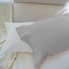 다세코 2p 교체가 편리한 밴딩 커버 순면 대형 큰 베개커버 사계절 배개커버 탈부착 베개덮개, 연그레이+그레이, 1개