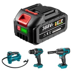 18V 전동공구 배터리 388VF 리튬이온 호환 배터리, 1세트