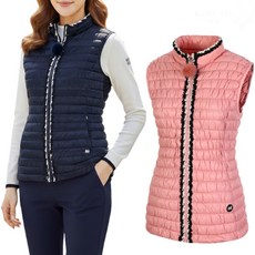 (여성)퀼팅 디테일 집업 패딩 베스트_MMW3PV81