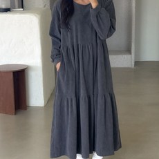 마더라이크 임산부 코듀로이 캉캉원피스 간절기 겨울 빅사이즈 임부복