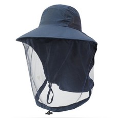 선빛 레이브 사파리 모자 방충 모기 퇴치 등산 낚시 캠핑 차단 농모 벌초, 네이비