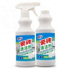 瓷磚清潔劑 強力去汙 家用潔瓷劑 草酸馬桶清潔 地闆擦 地磚去黃水垢清潔劑, 1個, 瓷磚清潔劑2瓶