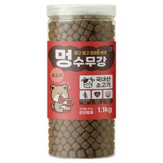 목우촌 펫9단 멍수무강 강아지 져키 노즈워크 훈련용 대용량 간식, 소고기, 1.1kg, 1개