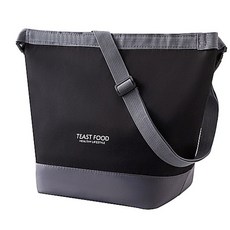 미니 보냉백 보온 보냉 골프 피크닉 도시락 가방 쿨러백, 심플 블랙, 1개