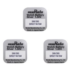 SR927S건전지 배터리 밧데리 399 395 LR57 AG7 호환 전지, 3개, 1개입, 상세페이지 참조