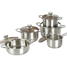 [독일브랜드] 스텐 냄비 세트 2종 3종 5종 인덕션 가스레인지 겸용 편수 양수 전골 곰솥 냄비 종합 세트 주방 신혼 혼수 집들이 선물 이유식 라면 국 찌개 하이라이트 모든 열원, 1세트, 냄비 2종(18cm편수+20cm양수), 냄비 세트 VK-SS200P