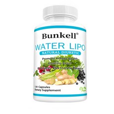 천연 수용성 지질 - 전해질과 비타민이 함유된 이뇨클리너 - 수분 보유 신장 건강 증진 복부팽만 완화 전해질 밸런스 촉진, 1개, 60정