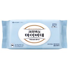 크리넥스 화장실용물티슈 마이비데 46매 휴대캡 유한킴벌리, 1개, 46개입