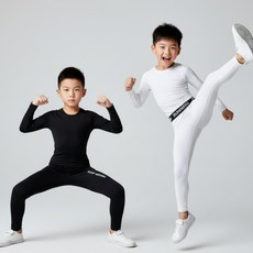 [1+1] 아동 주니어 유소년 스포츠 축구 이너웨어(상의+하의) 세트 기능성 레깅스