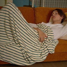 오셀픽 스트라이프 특대형 극세사 담요