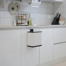 [헤이두 홈] 스틸핏 행잉 휴지통 7L 싱크대 걸이 음식물 주방 쓰레기통, 단품, 1개