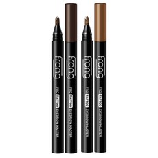 1+1 프롱 프로 타투 아이브로우, 다크브라운+네추럴브라운, 1개