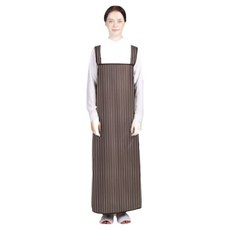 매쉬 줄무늬 H형 방수 앞치마 (대), 밤색(PO-3121), 1개