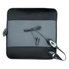 [24V 화물차 전용] 프리미엄 메쉬 차량용 온열방석 / 빠른발열 2단 온도조절/ 국내생산 KC인증/ 시거잭 겨울열선방석, 1개, 블랙-24V