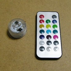 무선리모콘 LED램프 리모콘1개 LED램프1개, 1개, 다색