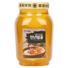 [천년벌꿀] 100% 자연산 아카시아꿀 2.4kg, 1개