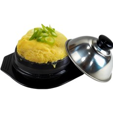 국내산 (1~2인용 계란 약 3~4개) 폭탄 계란찜기 (뚜껑+뚝배기+받침)세트 소자, 뚝배기세트, 1개, 12cm