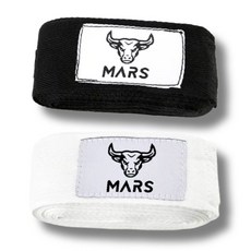 마르스 복싱 핸드랩 권투 밴디지 손목붕대 양쪽세트 5cm, 1세트, 블랙