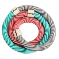 LISIWEI 소프트웨어 뱃살다이어트 훌라후프 업그레이드 모델, 1개, 삼색 패치워크, 1.5kg