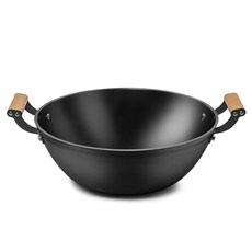 클레버 철제 양수 냄비, 블랙, 1개, 40cm
