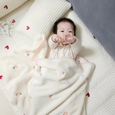 미니치즈샵 100%국내산 공장직영(제작)인증 프리미엄 밍크 극세사 블랭킷, 곰돌이