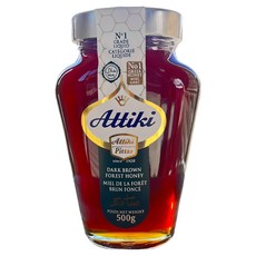 아티키 꿀 그리스 꿀 감로꿀 다크브라운 포레스트허니 자연산 추석 명절 선물 세트, 500g, 1개