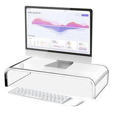 아크릴 투명 모니터 받침대 스탠드