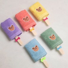 어린이집 생일 답례품 고리수건 송월타올 구디백 고리수건, 스카이블루, 8개