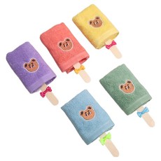 어린이집 생일 답례품 고리수건 송월타올 구디백 고리수건, 그린, 8개